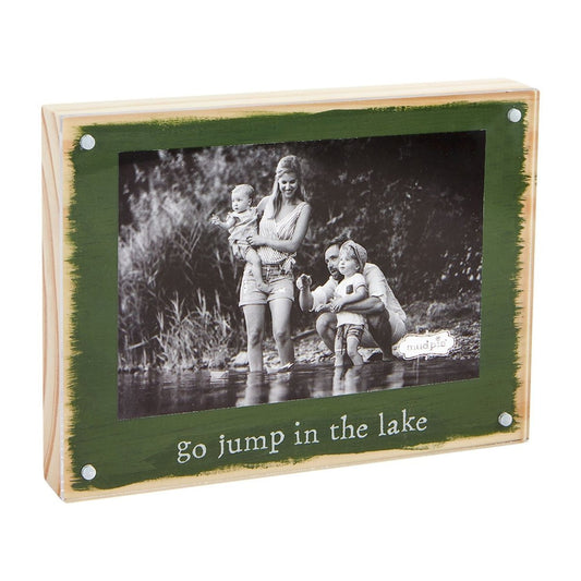 Mud Pie Mud Pie "Go Jump in the Lake" Acrylic Magnet Frame (4x6) | CeCe's Home & Gifts