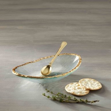 Mud Pie Gold Edge Dip Bowl Set - CeCe's Home & Gifts