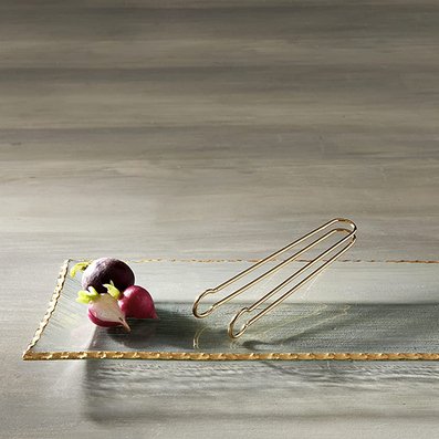 Mud Pie Mud Pie Gold Edge Platter Set | CeCe's Home & Gifts