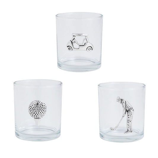 Mud Pie Mud Pie Golf Double Old Fashioned Glass | CeCe's Home & Gifts