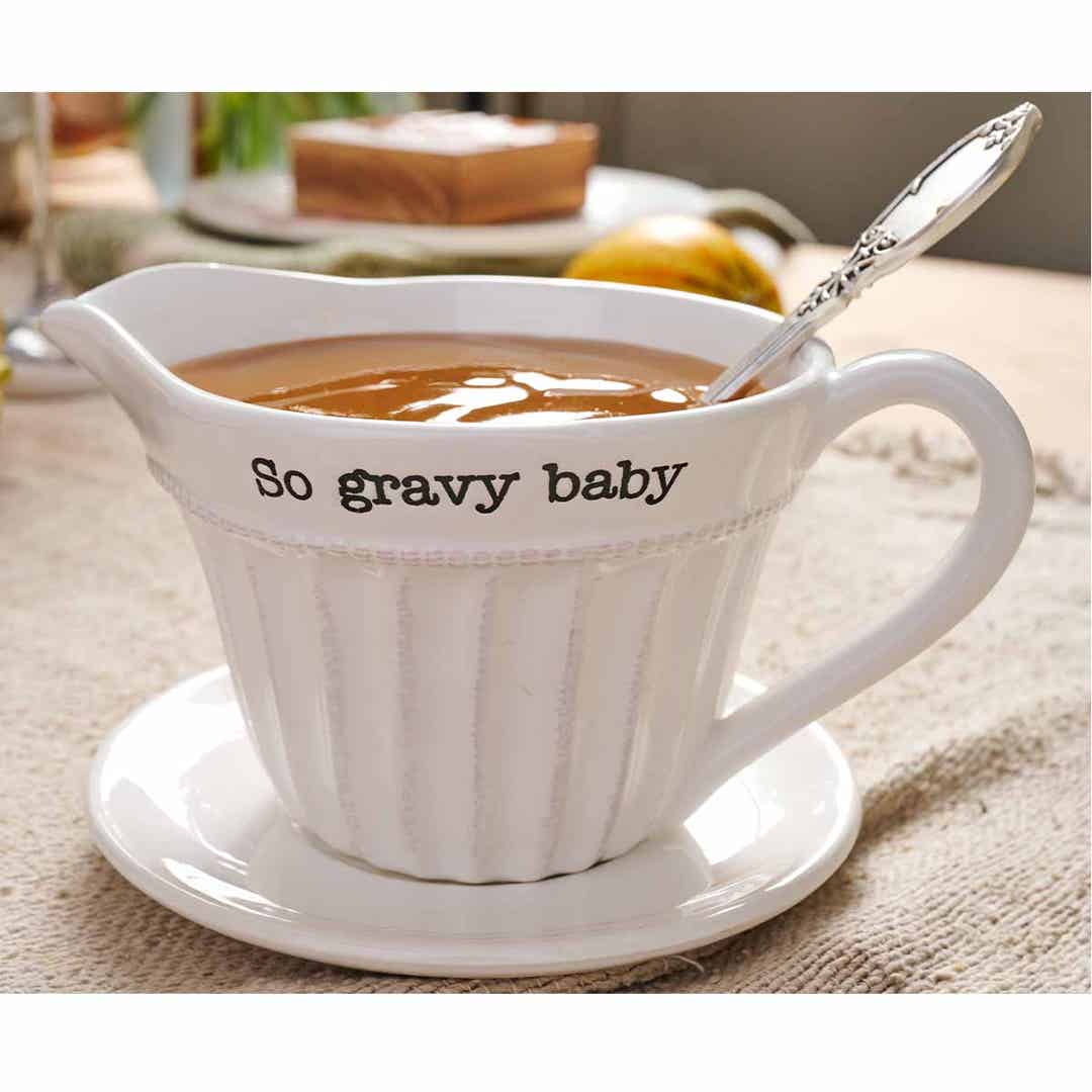 Mud Pie Gravy Boat Set - CeCe's Home & Gifts