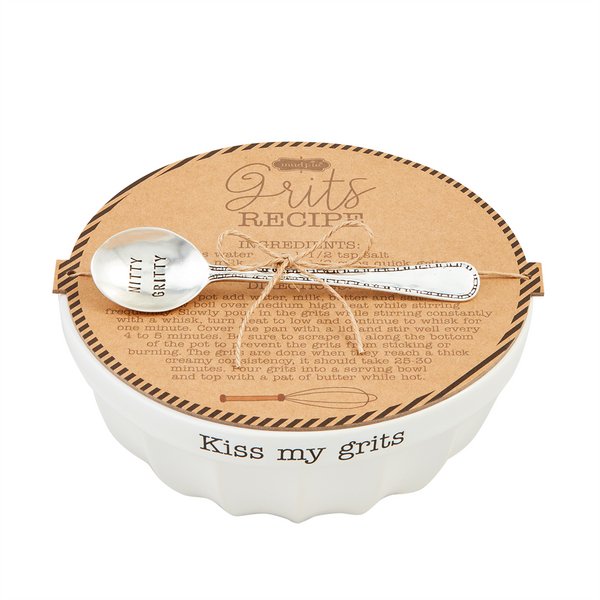 Mud Pie Grits Bowl Set - CeCe's Home & Gifts