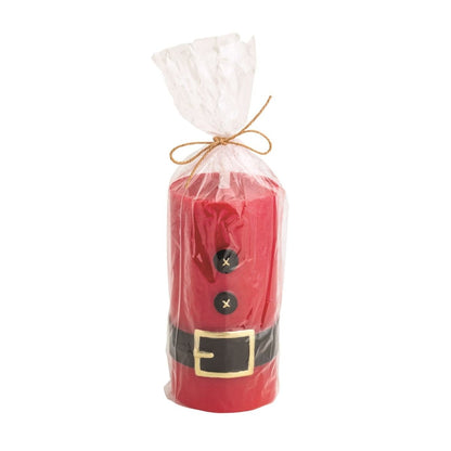 Mud Pie Mud Pie Hand - Painted Santa Flameless Candle - 2 Sizes | CeCe's Home & Gifts