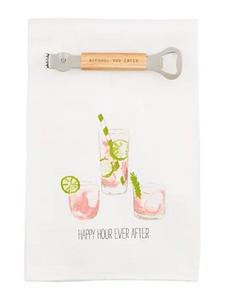 Mud Pie Happy Hour Hand Towel Set - CeCe's Home & Gifts