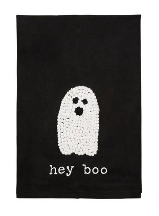 Mud Pie Hey Boo Halloween Hand Towel - CeCe's Home & Gifts