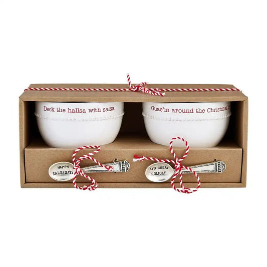 Mud Pie Holiday Guacamole & Salsa Dip Set - CeCe's Home & Gifts