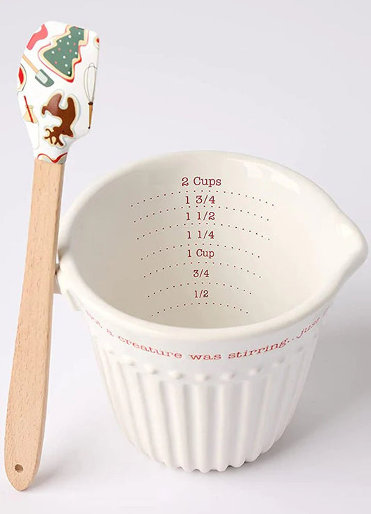 Mud Pie Holiday Measuring Cup and Spatula Set - CeCe's Home & Gifts