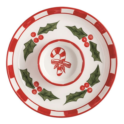 Mud Pie Mud Pie Holly Chip & Dip Set | CeCe's Home & Gifts