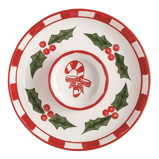 Mud Pie Mud Pie Holly Chip & Dip Set | CeCe's Home & Gifts