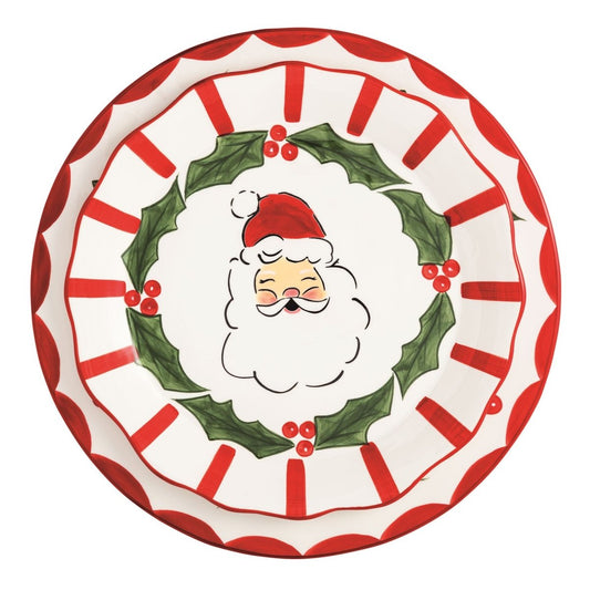 Mud Pie Mud Pie Holly Santa Platter Set | CeCe's Home & Gifts