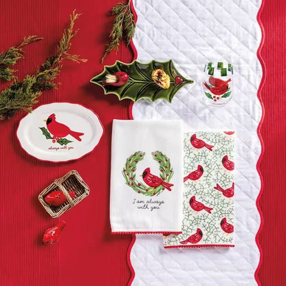 Mud Pie Mud Pie Holly Tray & Toothpick Set | CeCe's Home & Gifts