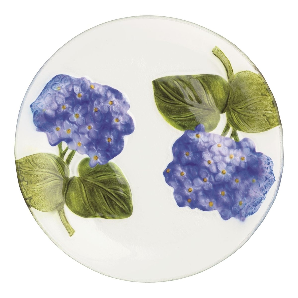 Mud Pie Mud Pie Hydrangea Glass Plate | CeCe's Home & Gifts