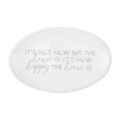 Mud Pie Mud Pie "It's Not Happy" Sentimate Plate | CeCe's Home & Gifts