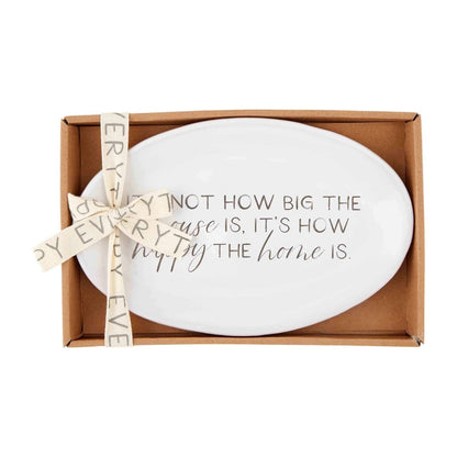 Mud Pie Mud Pie "It's Not Happy" Sentimate Plate | CeCe's Home & Gifts