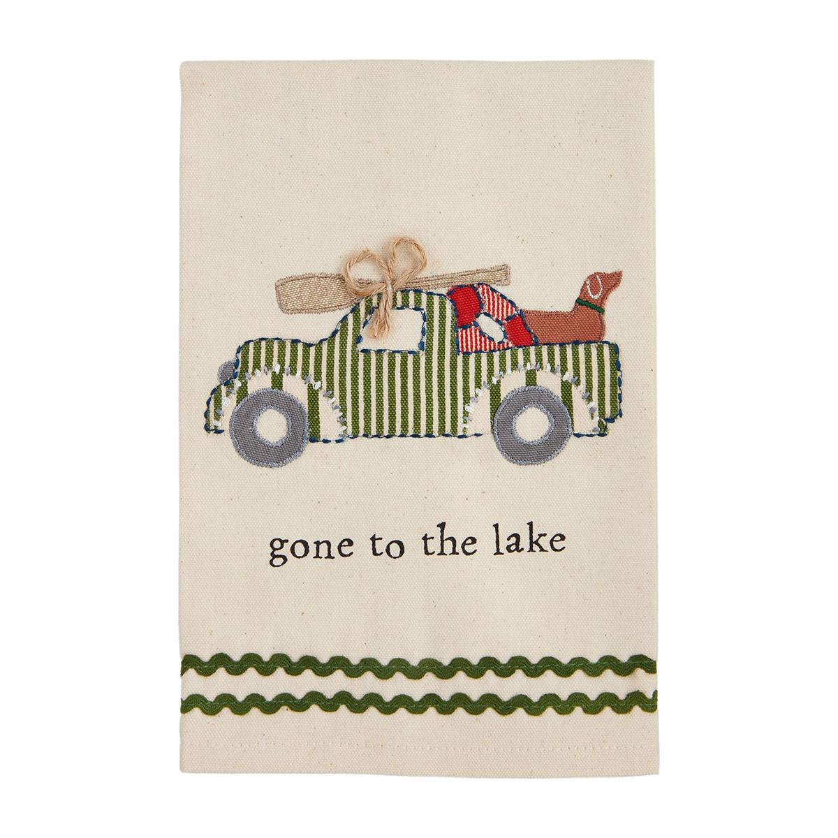 Mud Pie Mud Pie Lake Applique Hand Towel - Set of Three | CeCe's Home & Gifts