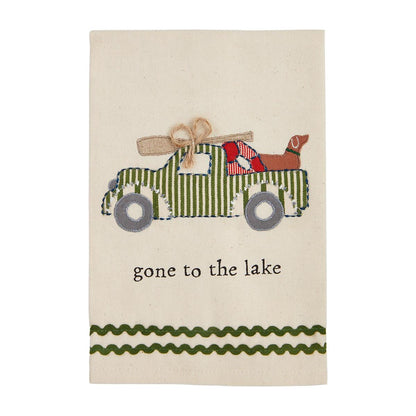 Mud Pie Mud Pie Lake Applique Hand Towel - Set of Three | CeCe's Home & Gifts