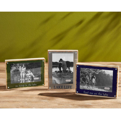 Mud Pie Mud Pie "Lake Life" Acrylic Magnet Frame (4x6) | CeCe's Home & Gifts