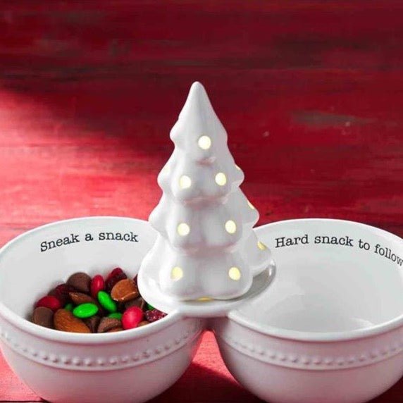 Mud Pie Mud Pie White Tree Light Up Holiday Sitter | CeCe's Home & Gifts