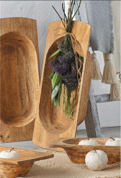 Mud Pie Mud Pie Mango Wood Dough Bowl - 2 Sizes | CeCe's Home & Gifts