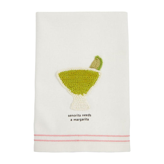 Mud Pie Margarita Fiesta Crochet Towel - CeCe's Home & Gifts