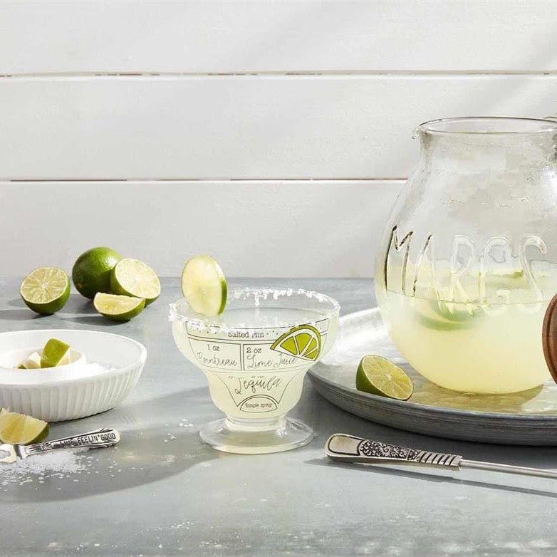 Mud Pie Mud Pie Margarita Recipe Glass | CeCe's Home & Gifts