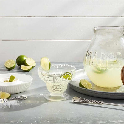 Mud Pie Mud Pie Margarita Recipe Glass | CeCe's Home & Gifts