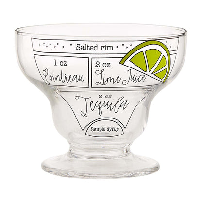 Mud Pie Mud Pie Margarita Recipe Glass | CeCe's Home & Gifts