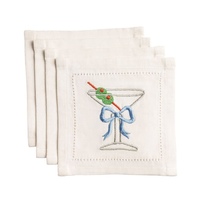Mud Pie Mud Pie Martini Bow Cocktail Napkin Set | CeCe's Home & Gifts