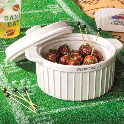 Mud Pie Mud Pie Meatball Dish & Toothpick Set | CeCe's Home & Gifts