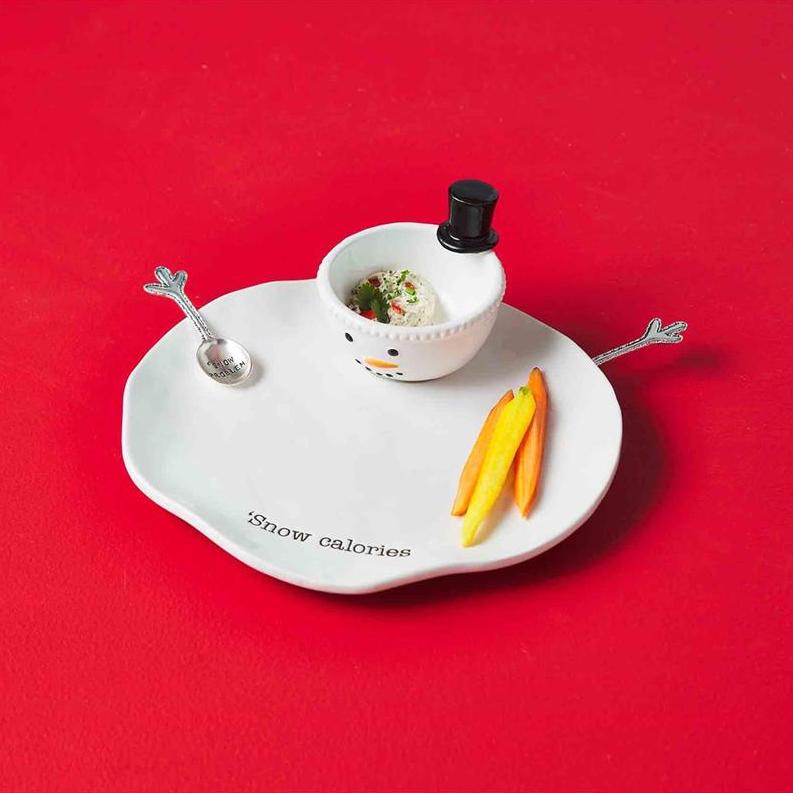 Mud Pie Mud Pie Melted Snowman Chip & Dip Server | CeCe's Home & Gifts