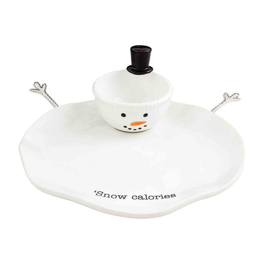 Mud Pie Mud Pie Melted Snowman Chip & Dip Server | CeCe's Home & Gifts