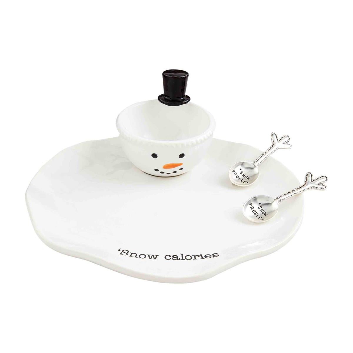 Mud Pie Mud Pie Melted Snowman Chip & Dip Server | CeCe's Home & Gifts