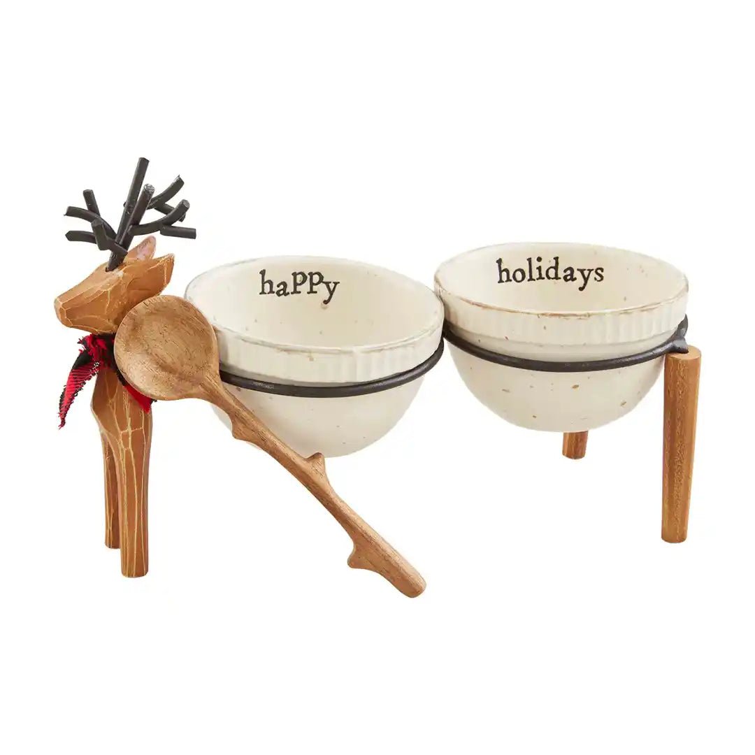 Mud Pie Metal Deer Double Dip - CeCe's Home & Gifts