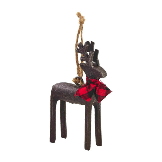 Mud Pie Metal Reindeer Ornament - CeCe's Home & Gifts
