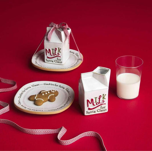 Mud Pie Milk & Cookies for Santa Set - CeCe's Home & Gifts