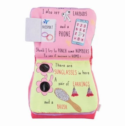 Mud Pie Mom's Plush Purse Book Toy - CeCe's Home & Gifts