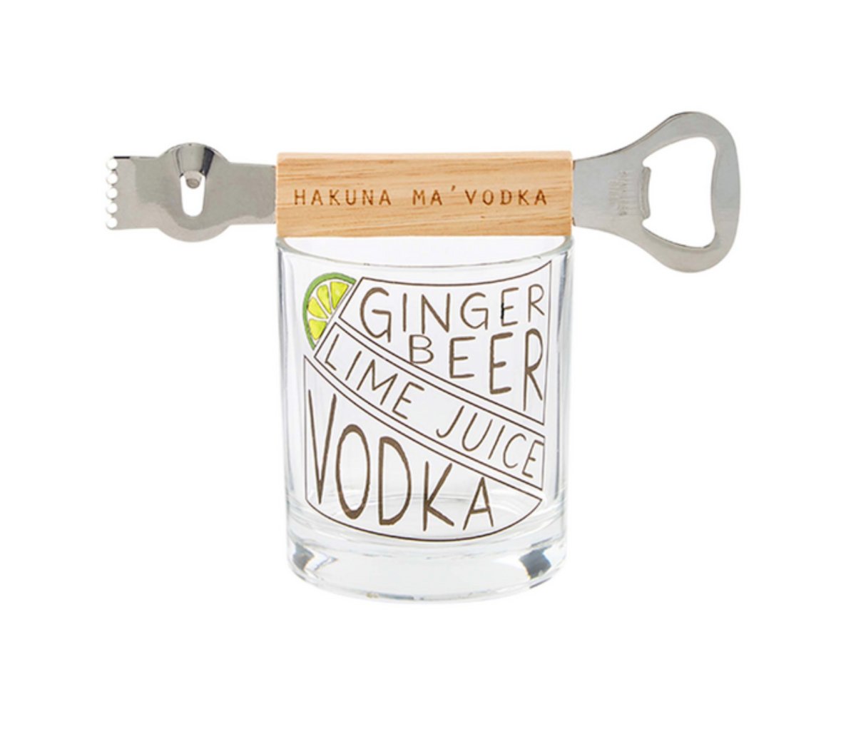 Mud Pie Moscow Mule Recipe Glass - CeCe's Home & Gifts