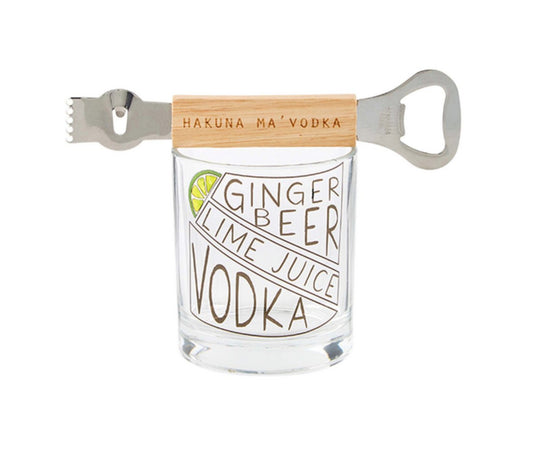 Mud Pie Moscow Mule Recipe Glass - CeCe's Home & Gifts