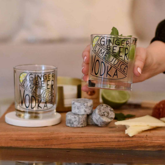Mud Pie Moscow Mule Recipe Glass - CeCe's Home & Gifts