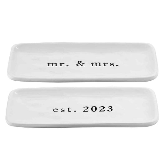 Mud Pie Mr. & Mrs. 2023 Everything Dish - CeCe's Home & Gifts