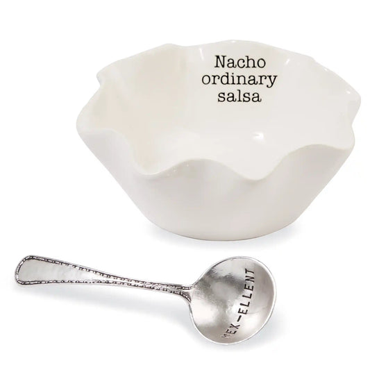 Mud Pie "Nacho Ordinary Salsa" Dip Cup Set - CeCe's Home & Gifts