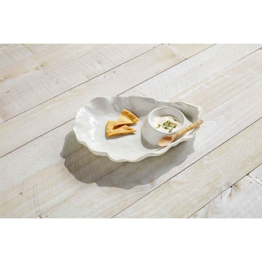 Mud Pie Oyster Chip & Dip Set - CeCe's Home & Gifts