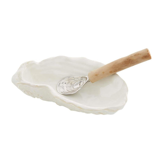 Mud Pie Oyster Shaped Dip Bowl Set - CeCe's Home & Gifts