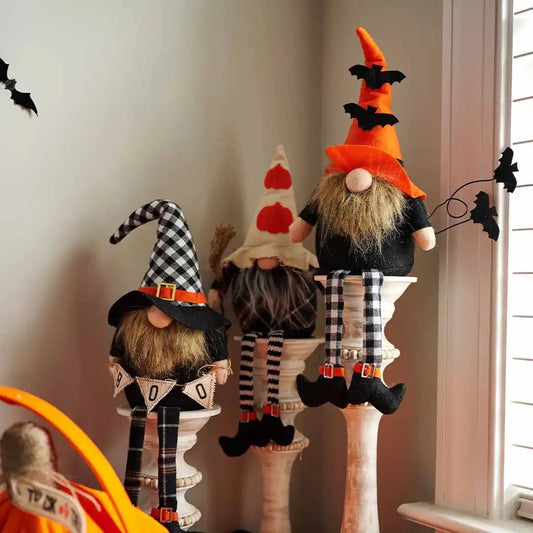 Mud Pie Plaid Halloween Decorative Gnome - CeCe's Home & Gifts
