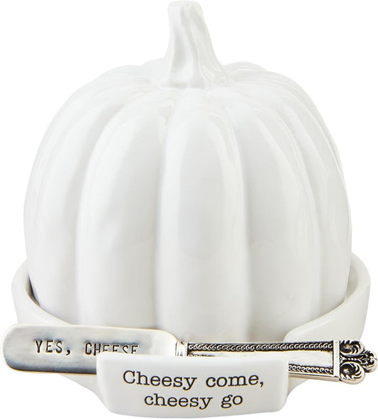 Mud Pie Pumpkin Cheese Ball Cloche Set - CeCe's Home & Gifts