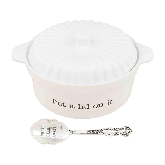 Mud Pie "Put a Lid On It" Lidded Baking Dish Set - CeCe's Home & Gifts