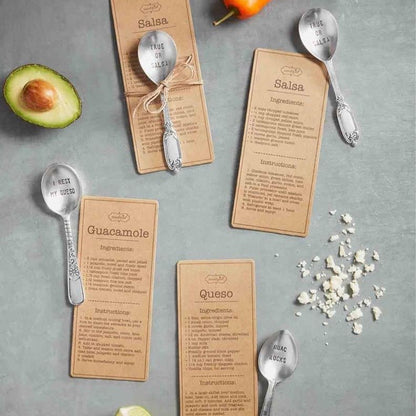 Mud Pie Mud Pie Recipe Spoon Set – Guac, Queso & Salsa | CeCe's Home & Gifts