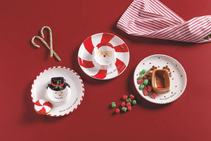 Mud Pie Mud Pie Reindeer Sectioned Christmas Dish | CeCe's Home & Gifts