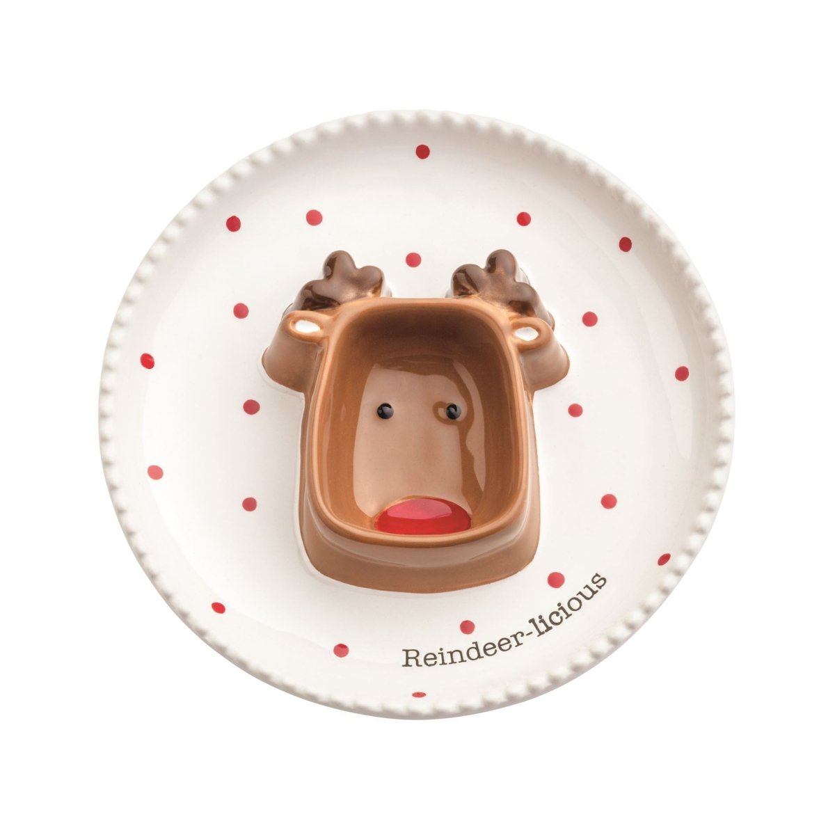 Mud Pie Mud Pie Reindeer Sectioned Christmas Dish | CeCe's Home & Gifts