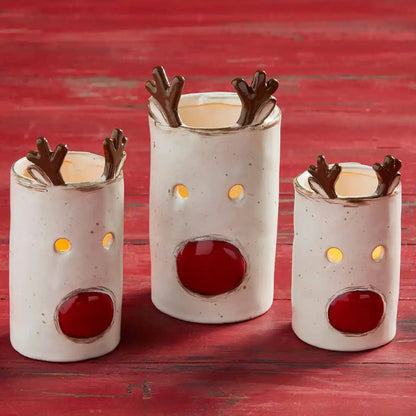 Mud Pie Mud Pie Reindeer Votives | CeCe's Home & Gifts